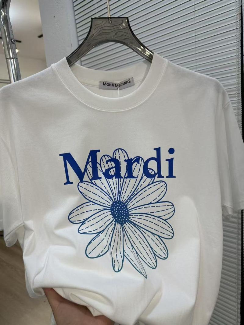 Mardi Mercredi Floral Print White T-Shirt view