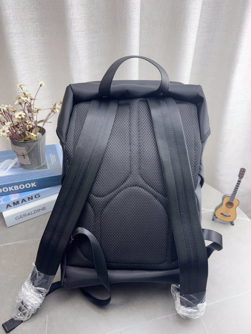 Prada Nylon Backpack Black with Triangle Logo view