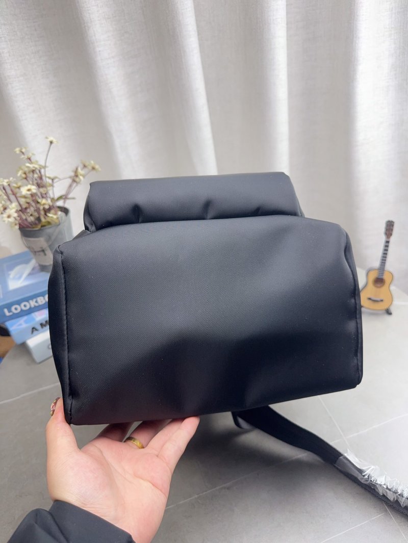 Prada Nylon Backpack Black with Triangle Logo view