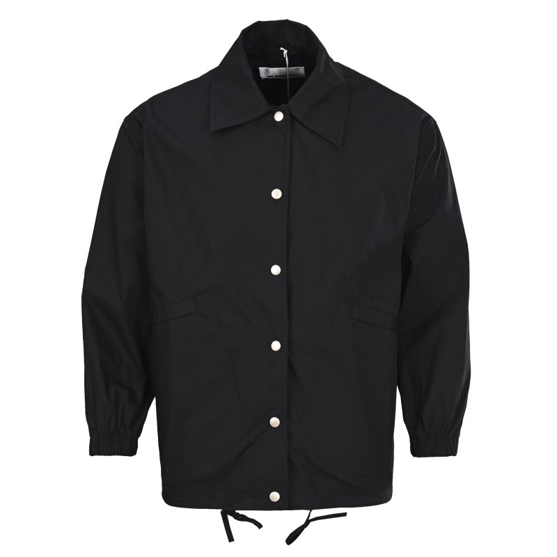 Jil Sander Black Logo Oversized Shirt Jacket view