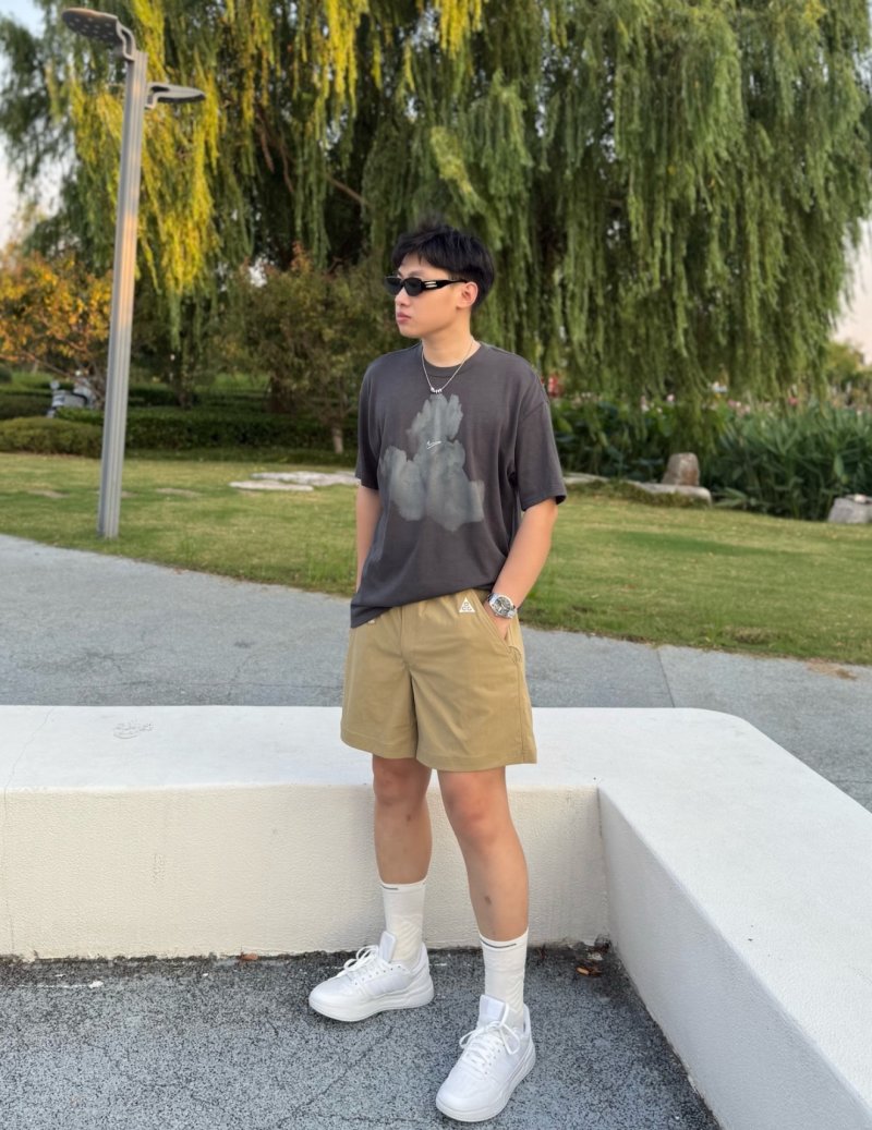 Khaki Casual Shorts view