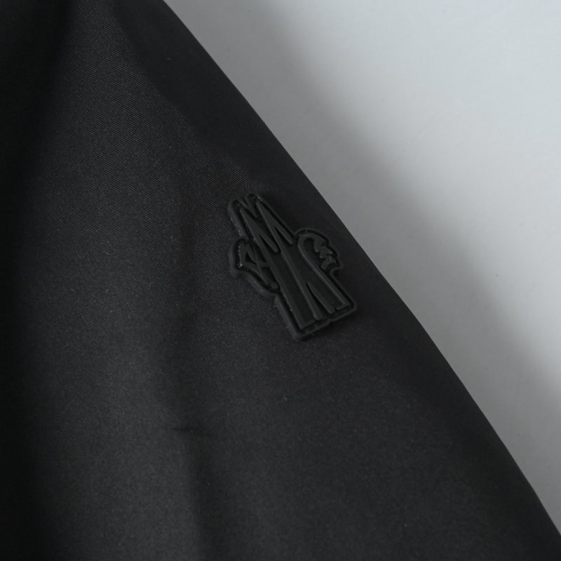 Black Luxury Down Jacket with Fur Collar view