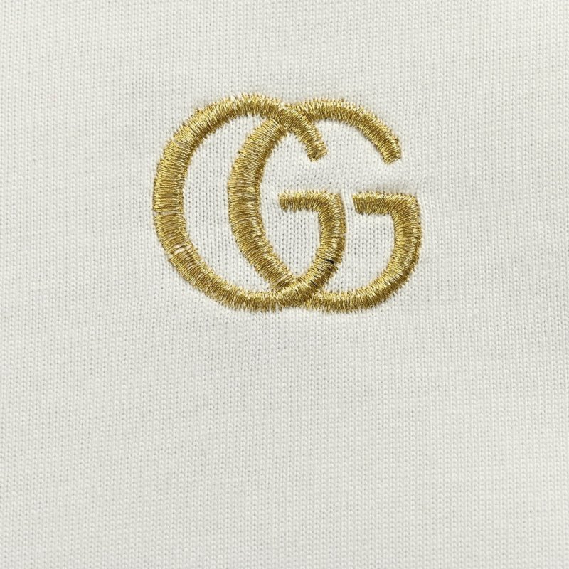Gucci GG Logo Cream Short Sleeve T-Shirt view