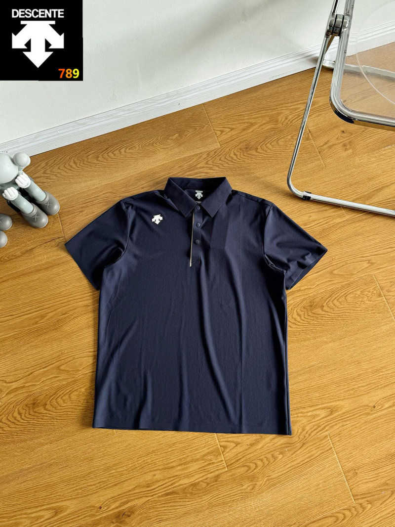 Descente 26SS Collared Polo Shirt – Black view