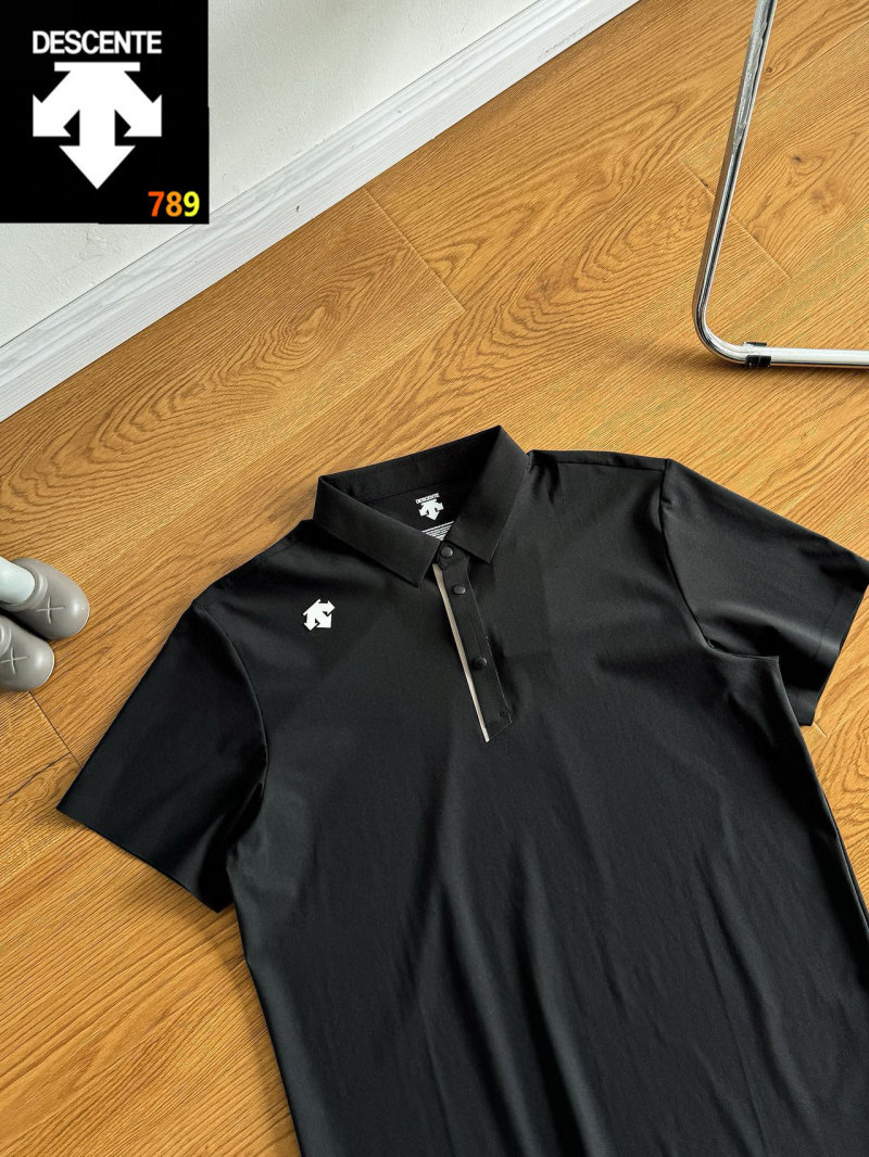 Descente 26SS Collared Polo Shirt – Black view