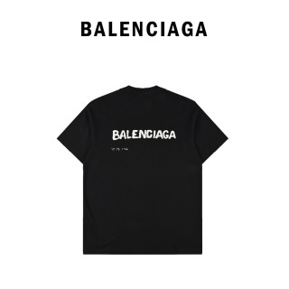 Balenciaga Black Mirrored Logo T-Shirt view 3