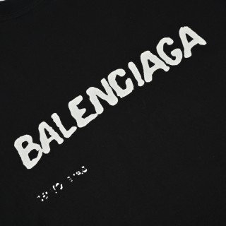 Balenciaga Black Mirrored Logo T-Shirt view 4