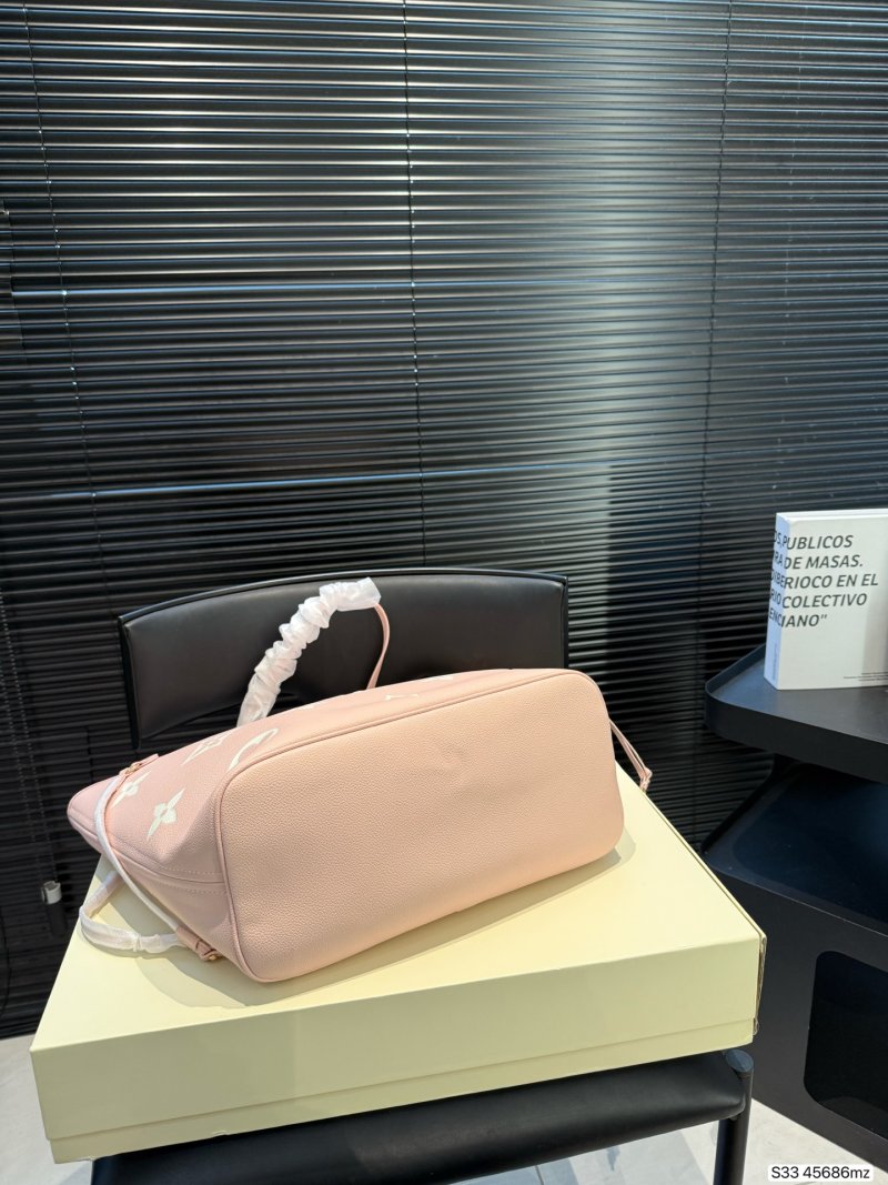 Louis Vuitton Neverfull Monogram Canvas Tote Bag Pink view