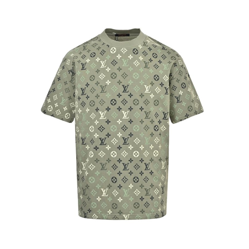 Louis Vuitton Monogram Print Oversized T-Shirt Sage Green view