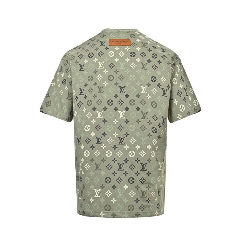 Louis Vuitton Monogram Print Oversized T-Shirt Sage Green view