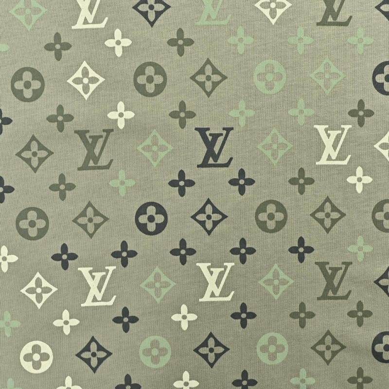 Louis Vuitton Monogram Print Oversized T-Shirt Sage Green view