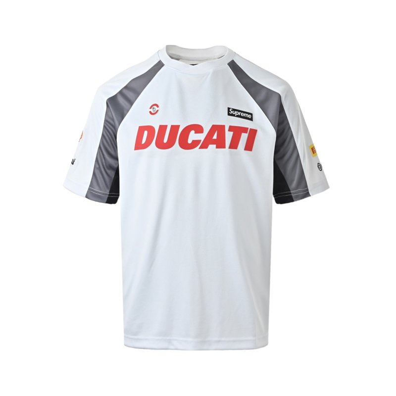 Ducati Logo White T-Shirt view