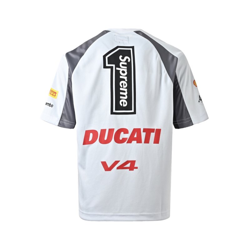 Ducati Logo White T-Shirt view