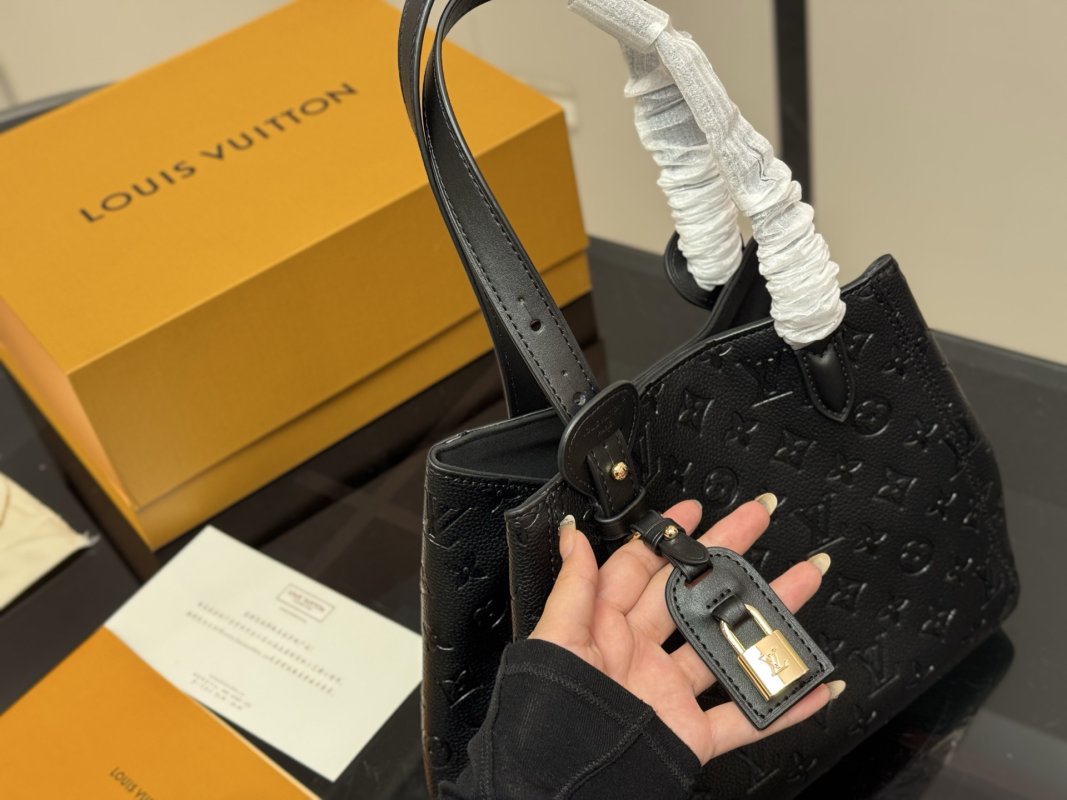 Louis Vuitton All In One Black Leather Tote Bag view