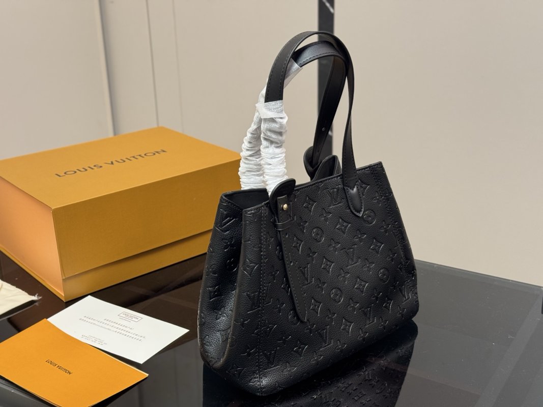 Louis Vuitton All In One Black Leather Tote Bag view