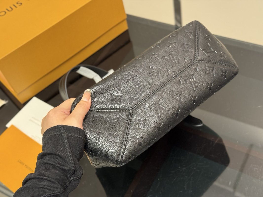 Louis Vuitton All In One Black Leather Tote Bag view