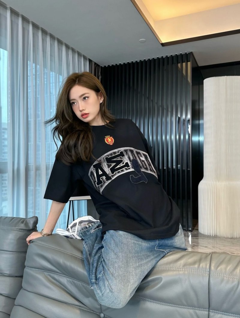 Black Oversized Graphic Logo T-Shirt view