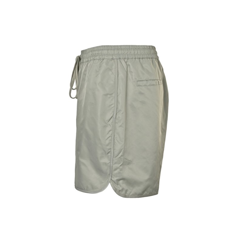 Grey Nylon Drawstring Shorts view