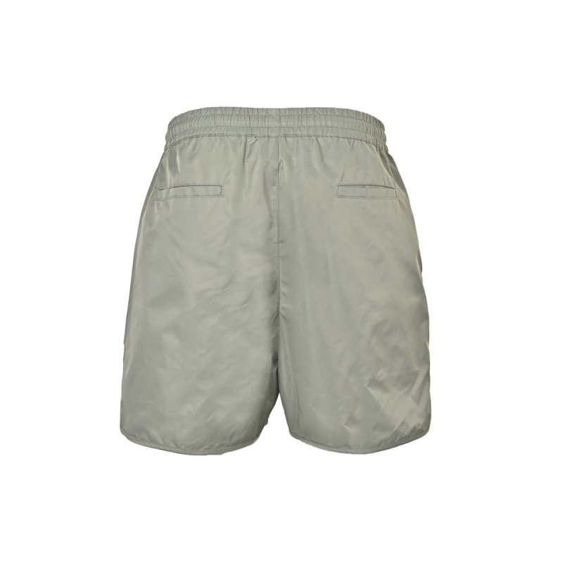 Grey Nylon Drawstring Shorts view