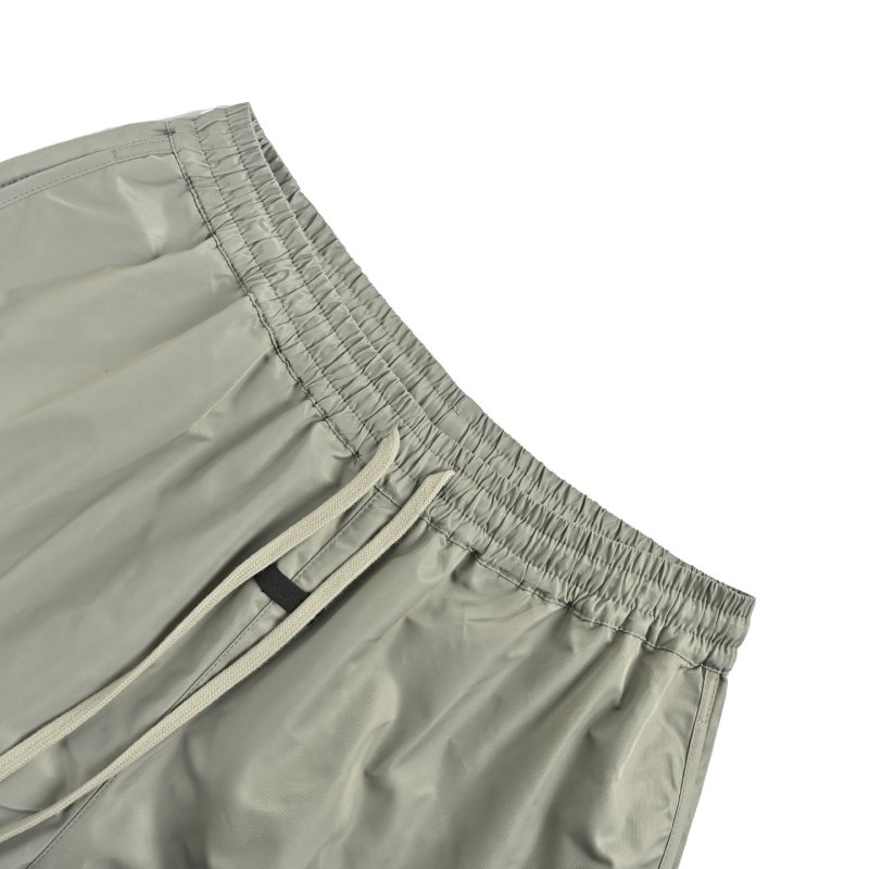 Grey Nylon Drawstring Shorts view