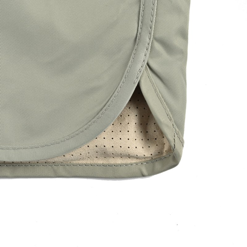 Grey Nylon Drawstring Shorts view