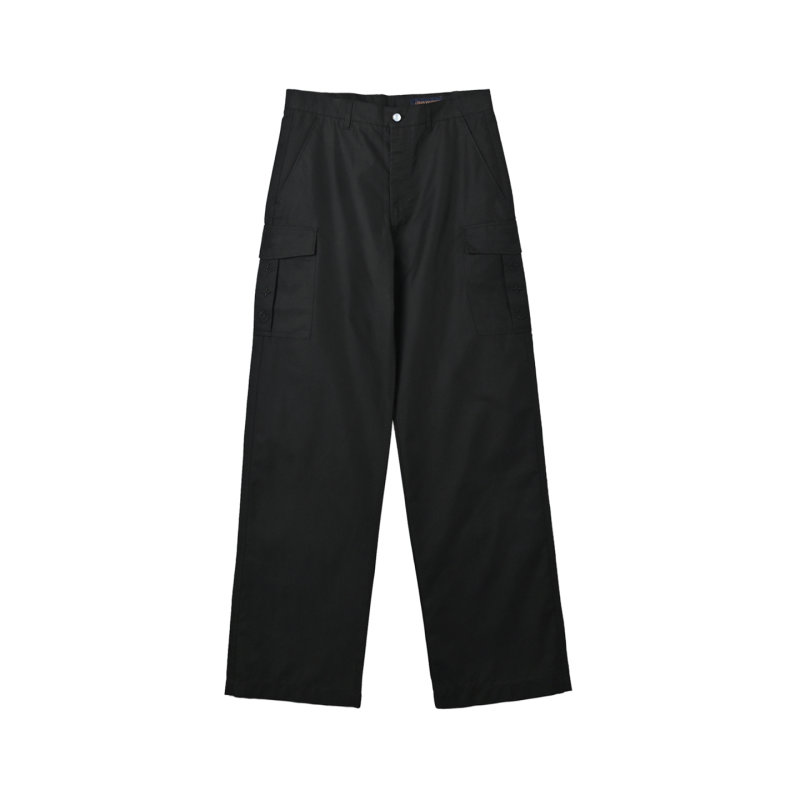 Black Cargo Pants with Utility Pockets view