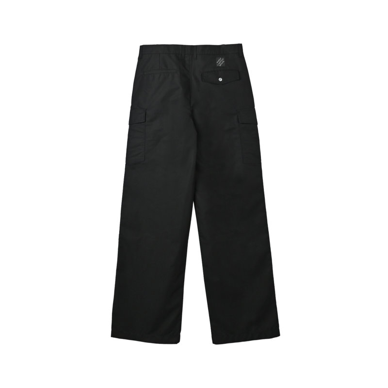 Black Cargo Pants with Utility Pockets view