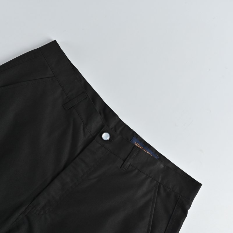 Black Cargo Pants with Utility Pockets view