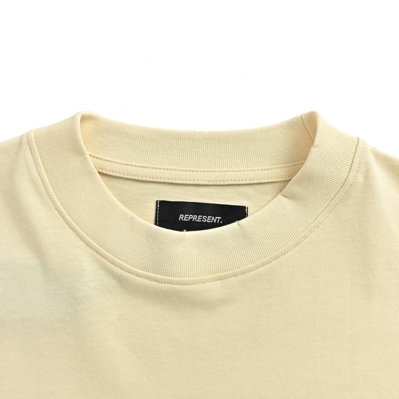Represent Cream Graphic Short Sleeve T-Shirt view