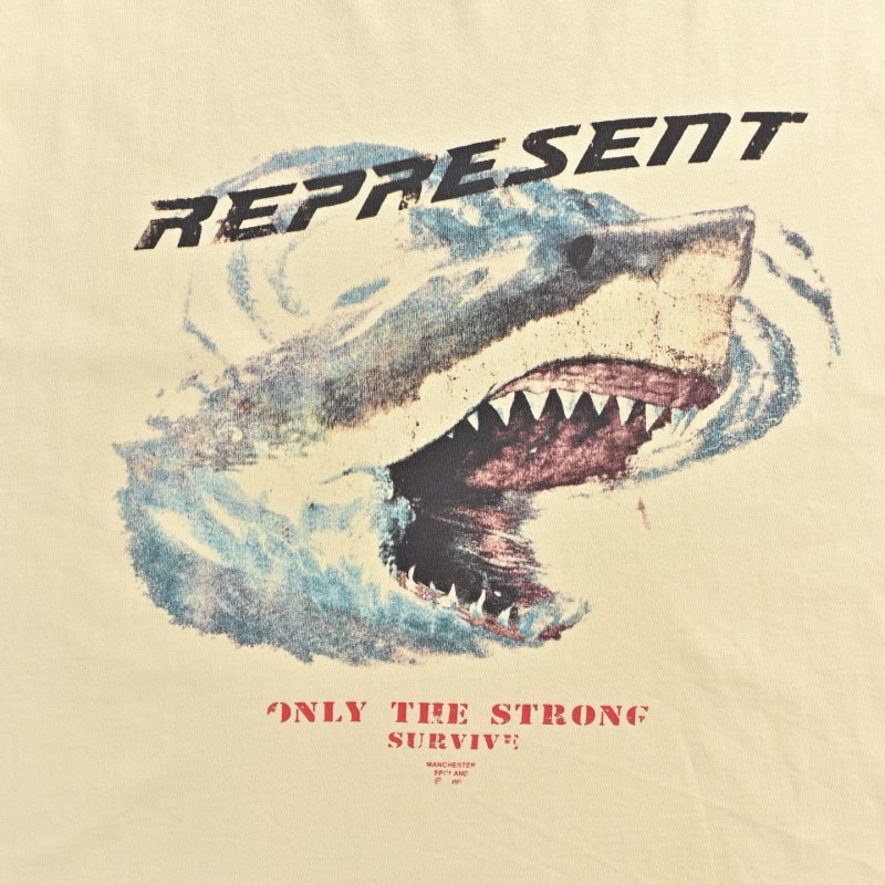 Represent Cream Graphic Short Sleeve T-Shirt view