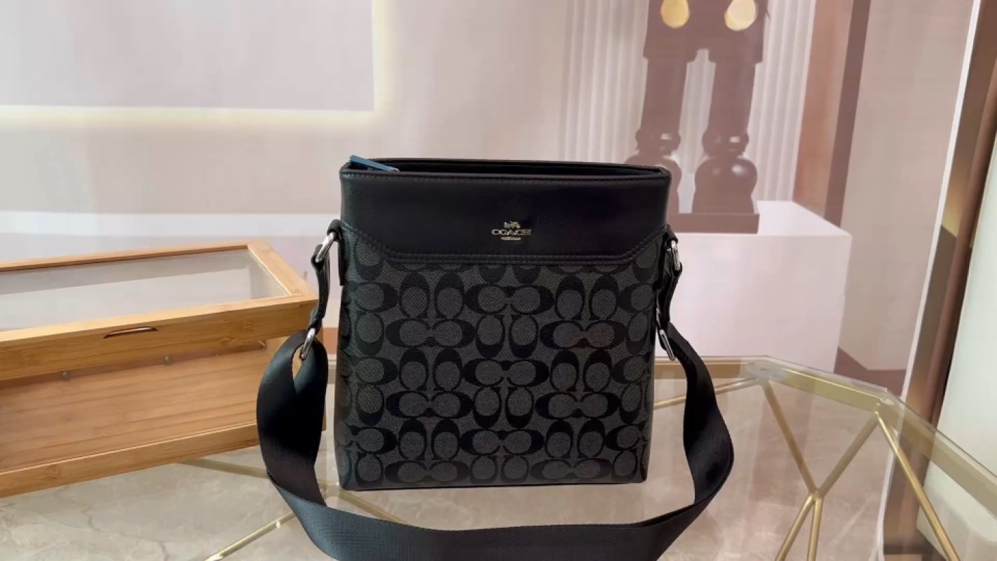 Coach Black Signature Crossbody Bag