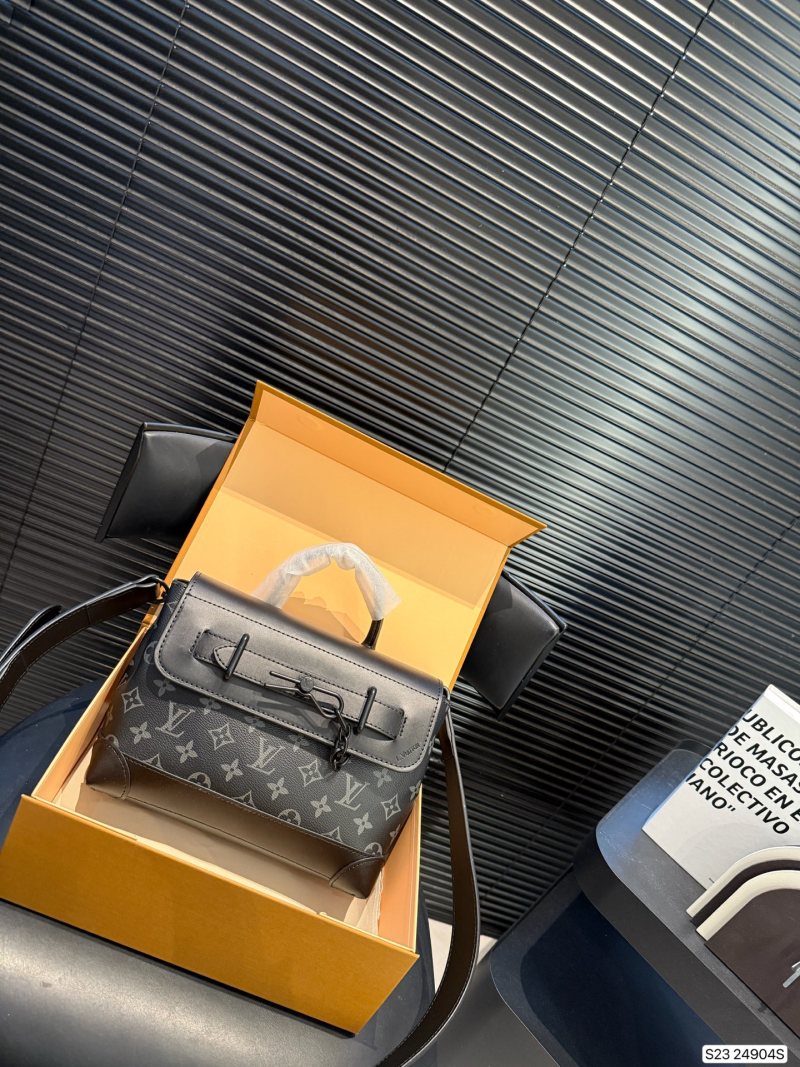 Louis Vuitton Messenger Crossbody Bag - Monogram Gray
