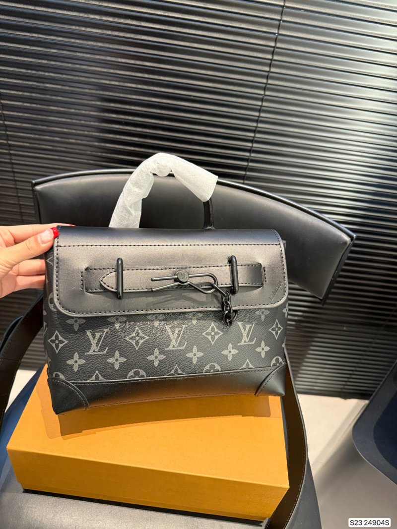 Louis Vuitton Messenger Crossbody Bag - Monogram Gray view