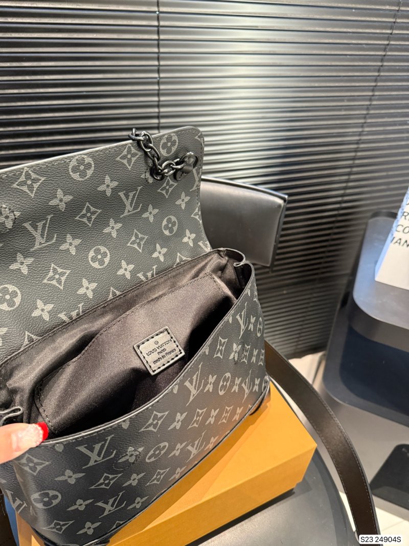 Louis Vuitton Messenger Crossbody Bag - Monogram Gray view