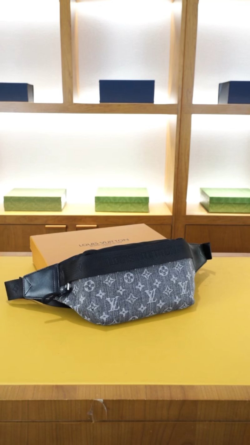 Louis Vuitton Monogram Denim Waist Bag Navy