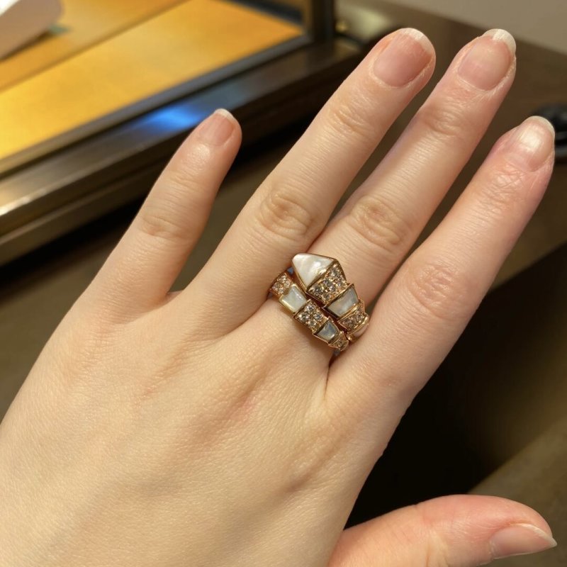 Gold Tone Pearl & Crystal Statement Ring
