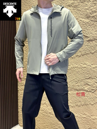 Descente Black Hooded Ice Silk Speed-Dry Outdoor Jacket view 18