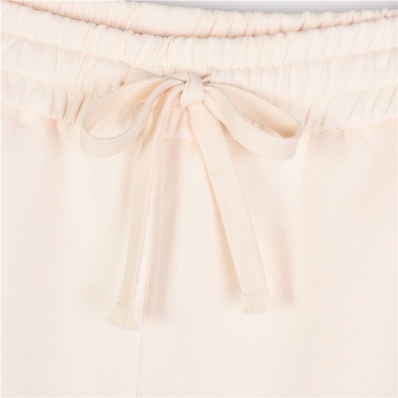 Dior 1947 Embroidered Logo Drawstring Shorts – Cream view