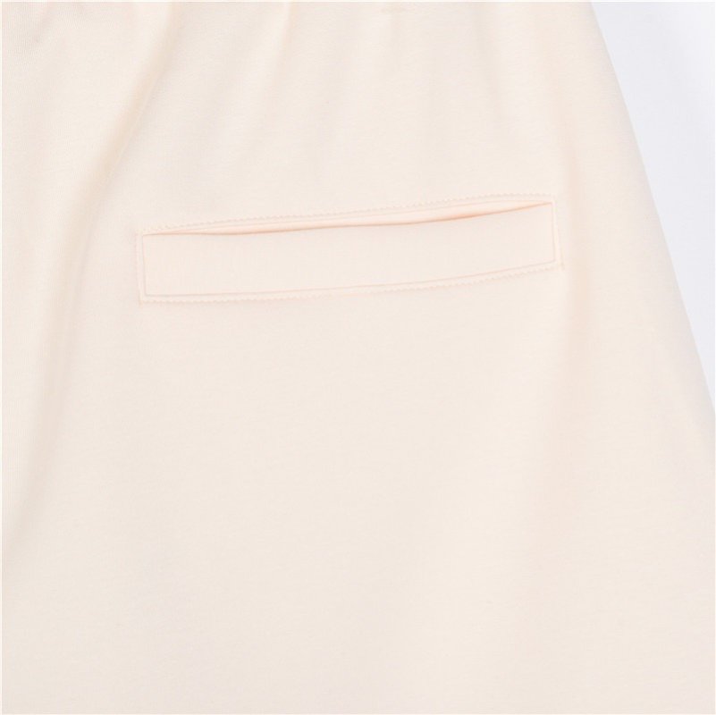 Dior 1947 Embroidered Logo Drawstring Shorts – Cream view