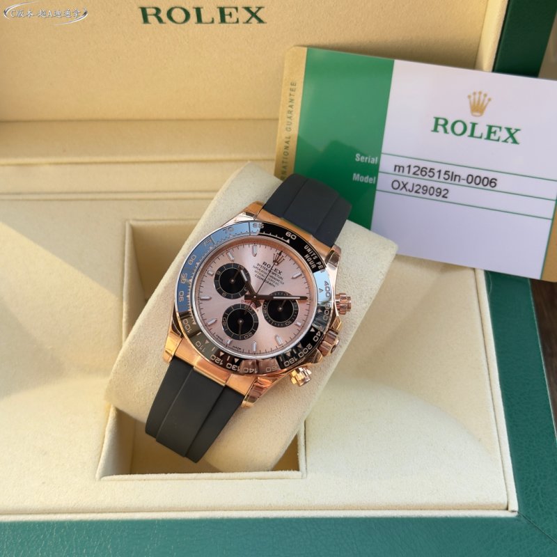 Rolex Daytona Rose Gold Chronograph Pink Dial view