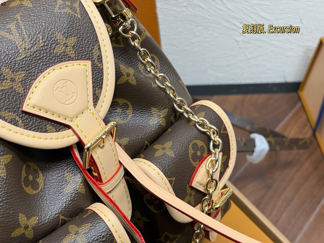 Louis Vuitton Excursion Monogram Backpack Black view