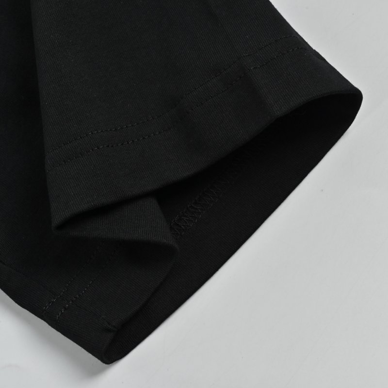 Fendi Black T-Shirt with Yellow FF Logo view