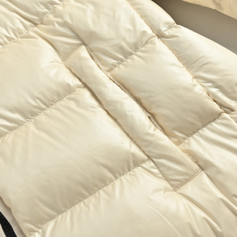 Moncler Cream Puffer Down Jacket view