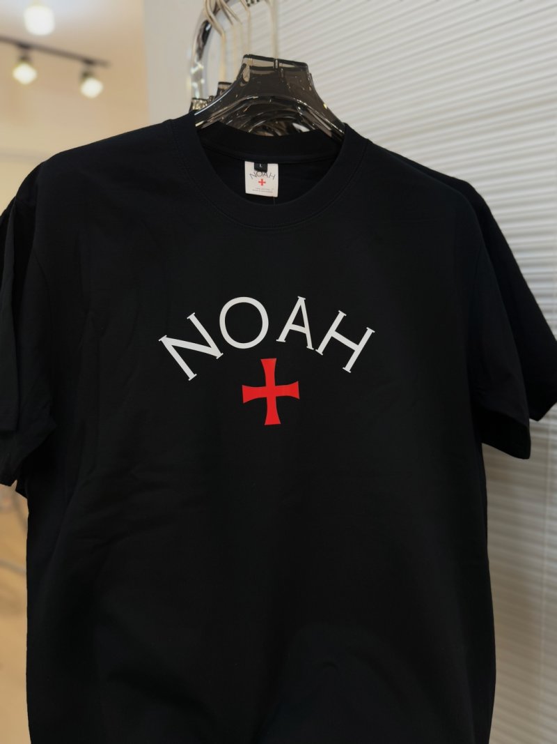 Noah Cross Logo Short Sleeve T-Shirt Black
