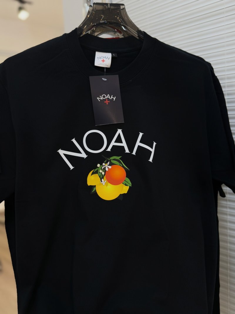 Noah Cross Logo Short Sleeve T-Shirt Black view