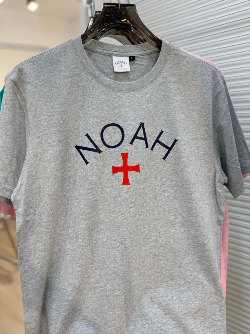 Noah Cross Logo Short Sleeve T-Shirt Black view