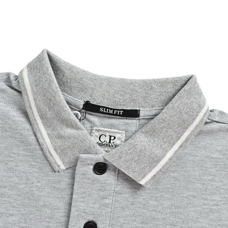 C.P. Company Grey Polo Shirt view