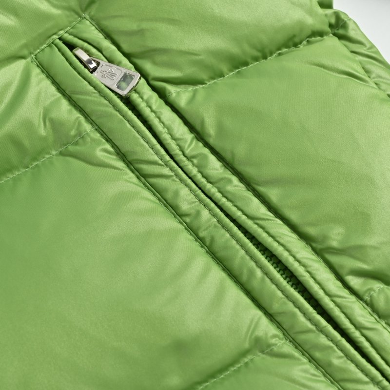 Lime Green Quilted Down Puffer Jacket view