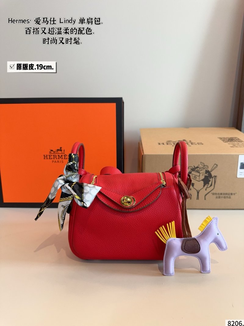Hermès Lindy Shoulder Bag Red
