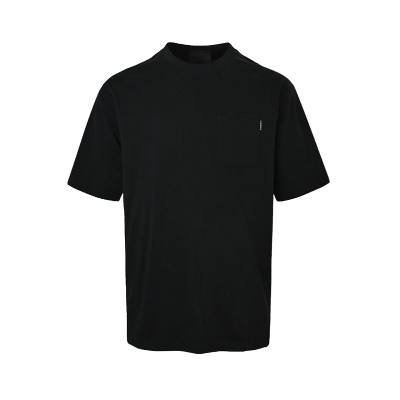 Black Pocket Crew Neck T-Shirt view